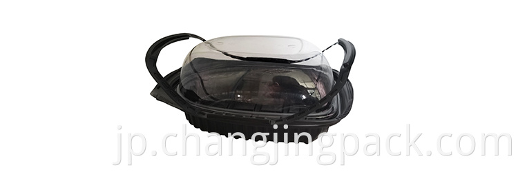 DISPOSABLE ROST CHICKEN BOX WITH CLEAR LID